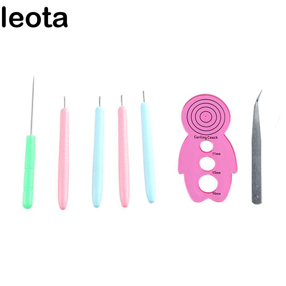LEOTA 12 Dụng Cụ Quilling Giấy, Dụng Cụ Uốn Giấy Đa Kích Thước Quilling Kim Bộ, Dải Giấy Thủ Công Qu