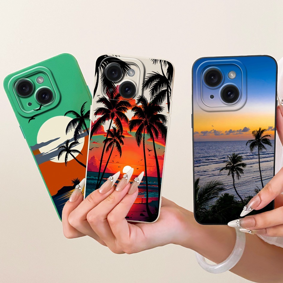 Vỏ Bảo Vệ Camera Cho iPhone 15 A3090 A2846 / iPhone 15 Plus A3094 A2847 Ốp Lưng Hoa Thanh Lịch Hoàng