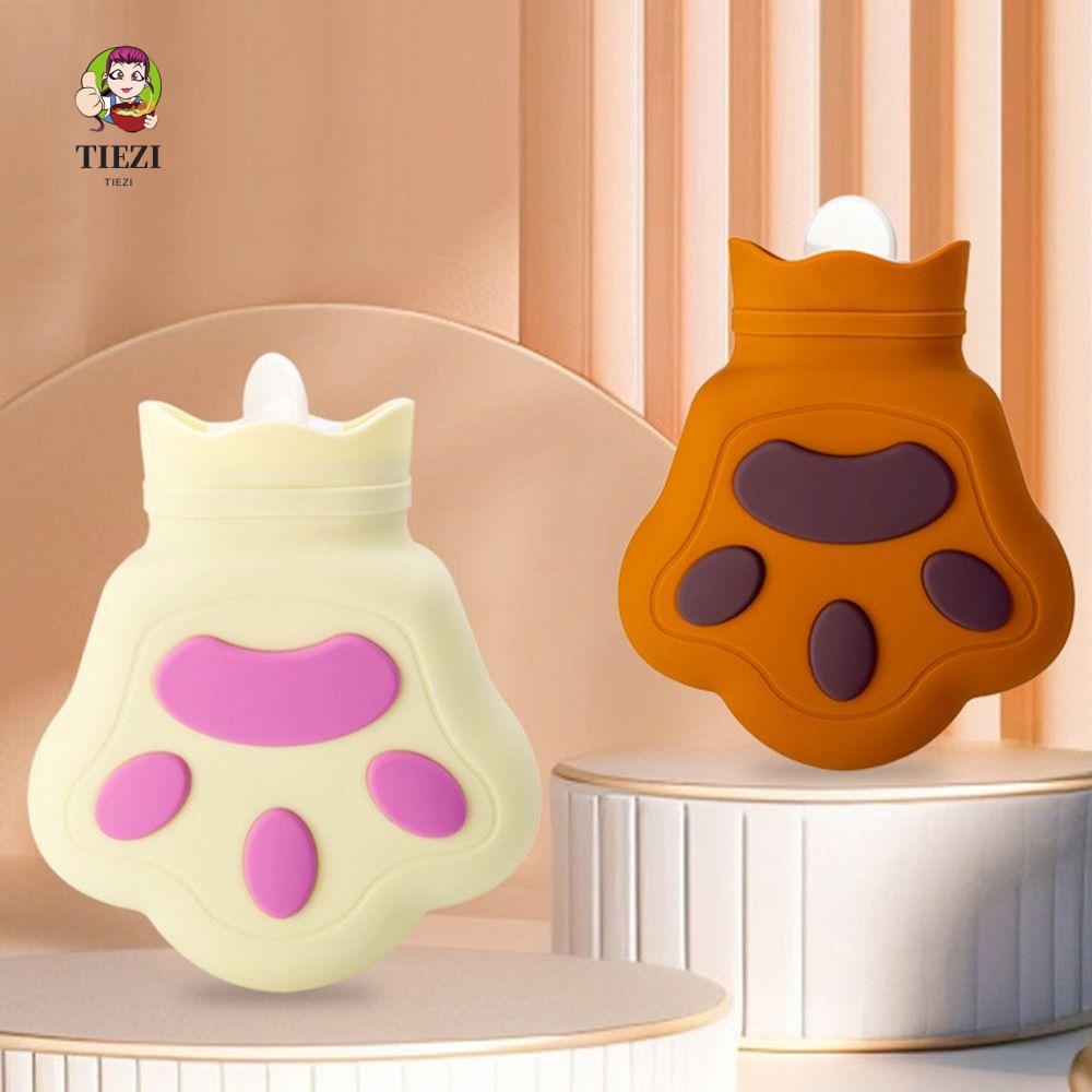 Túi đựng nước nóng bằng silicon TIEZI, Túi nước ấm hoạt hình chống bỏng ấm áp, Túi đựng nước ấm hình