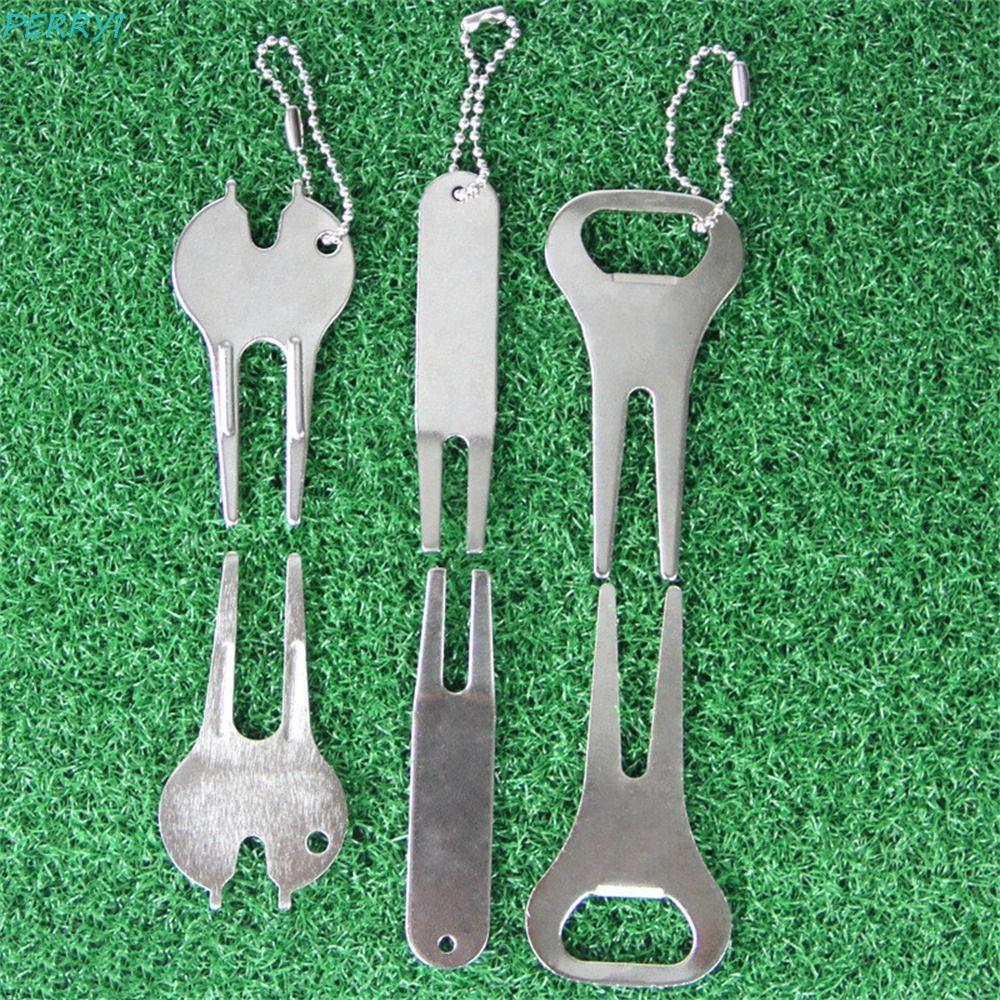 PERRY Golf Pitchfork, rãnh sạch nhẹ Divot Công cụ sửa chữa, Phụ kiện chơi gôn Golf Putting Divot For