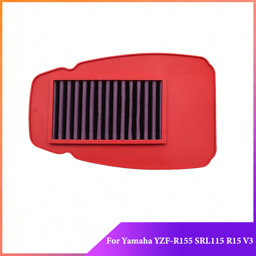 Bộ lọc không khí dòng chảy cao Bộ lọc khí nạp xe máy cho Yamaha YZF-R155 YZF R155 SRL115 R15 V3 R15V