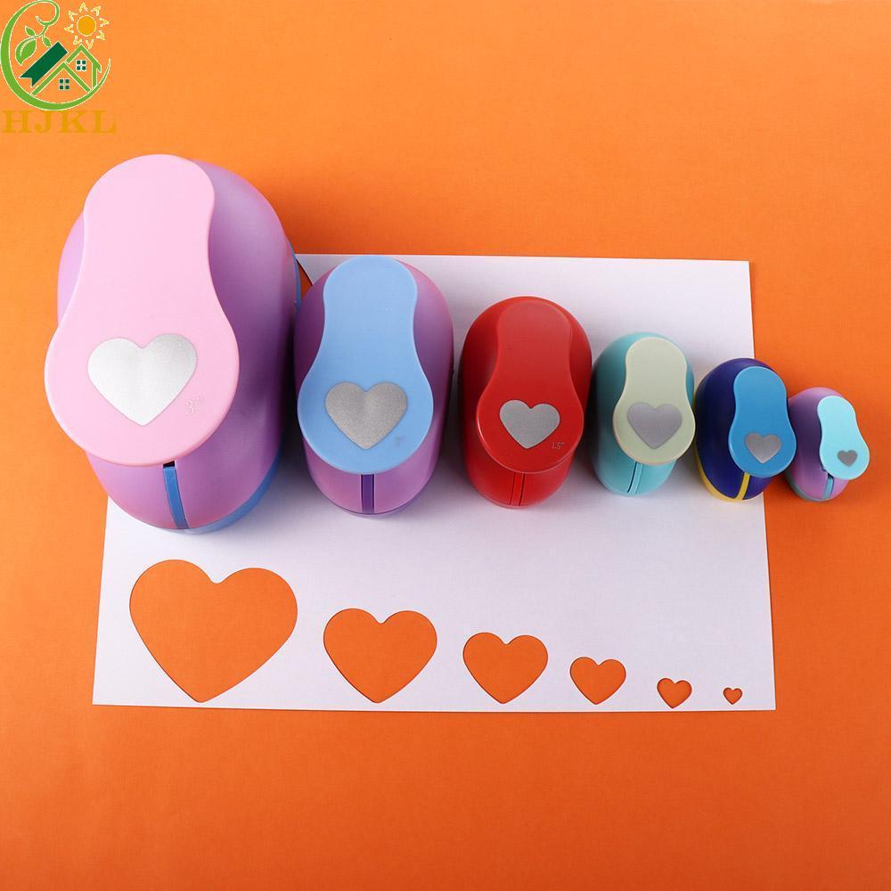 HJKL Lỗ Puncher Đồ Chơi Trẻ Em DIY Handmade Hình Trái Tim Cắt Giấy Tròn Puncher DIY Craft Puncher Ma