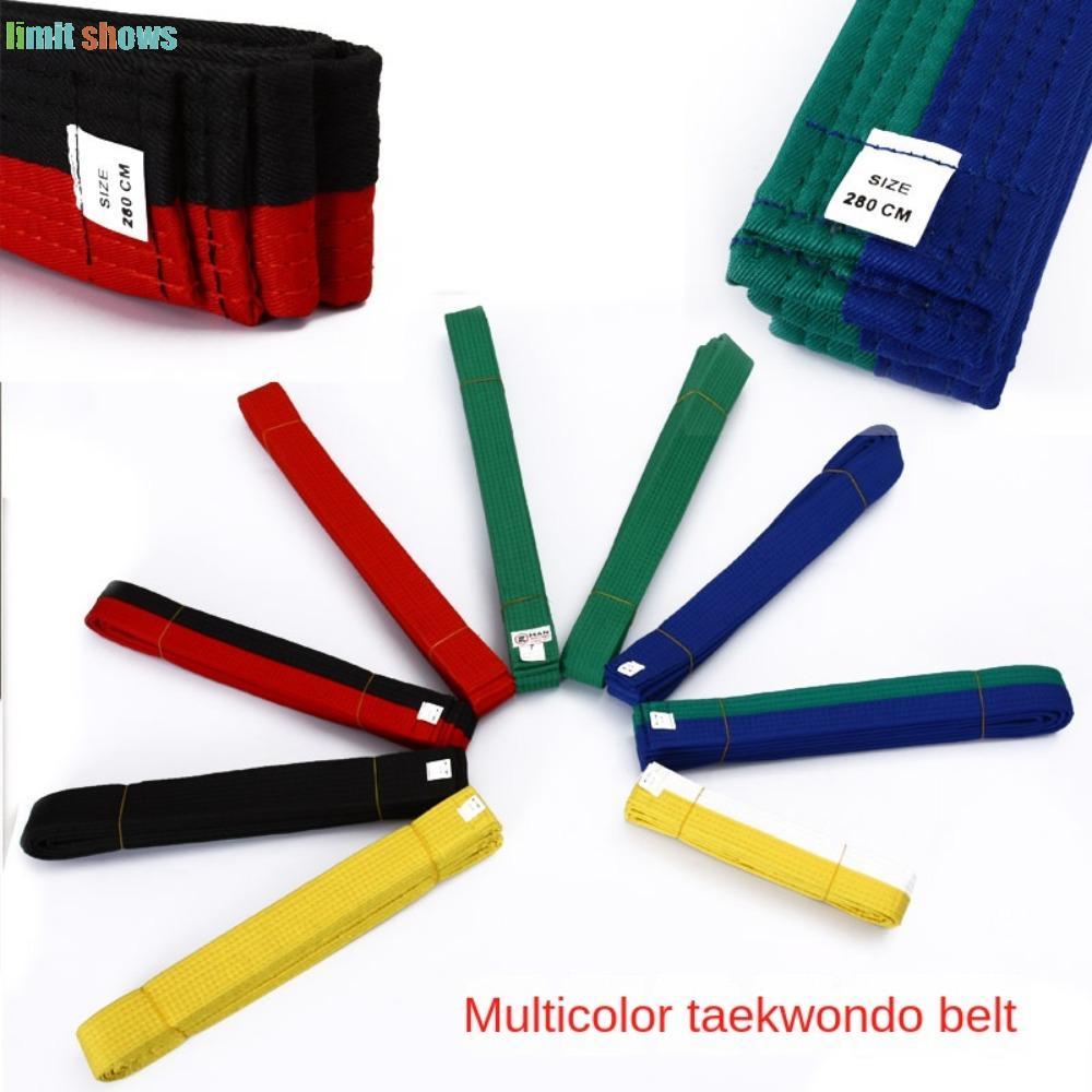 Đai Taekwondo cotton tiêu chuẩn, màu sắc đa dạng - đen, đỏ, xanh, vàng
