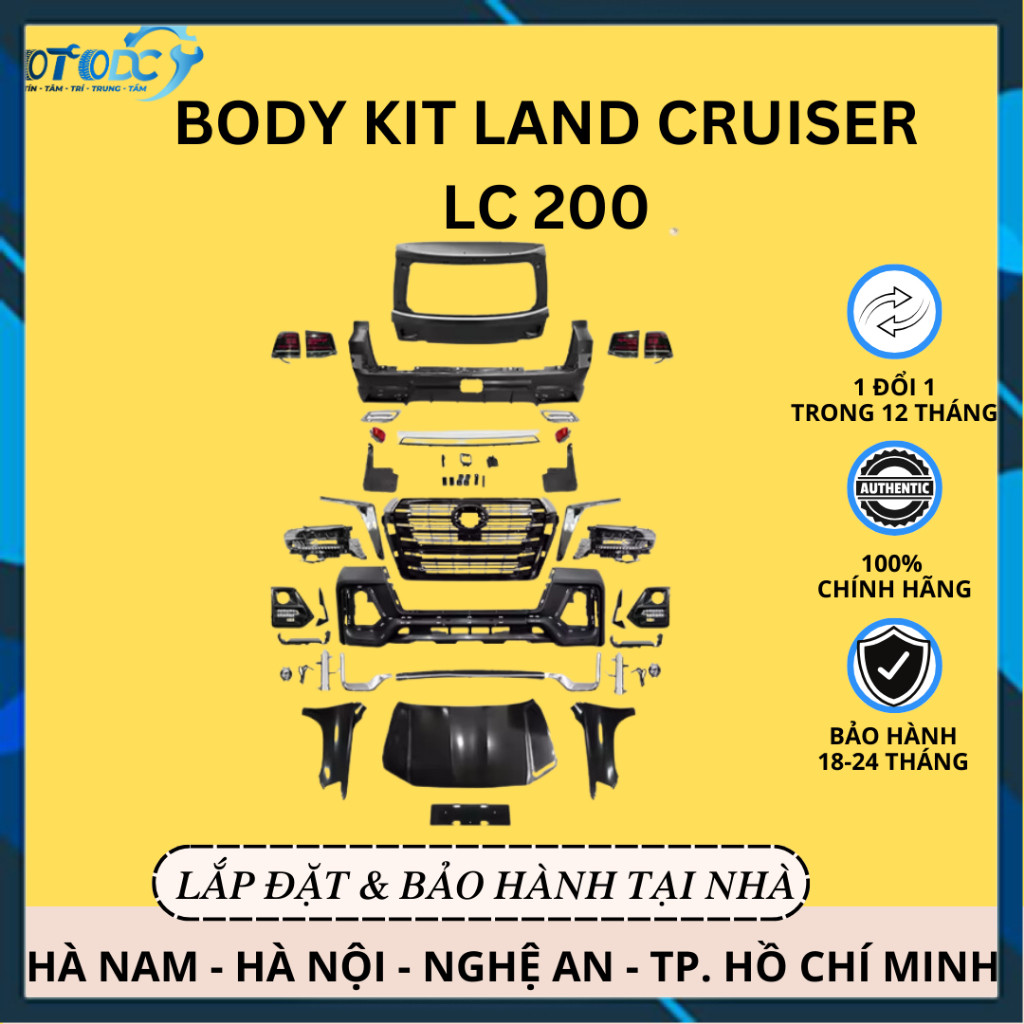 [Hàng mới về] Body Kit LAND CRUISER LC 200 2007 - 2015 to LC 200 2020 | Nâng Cấp LAND CRUISER 2010