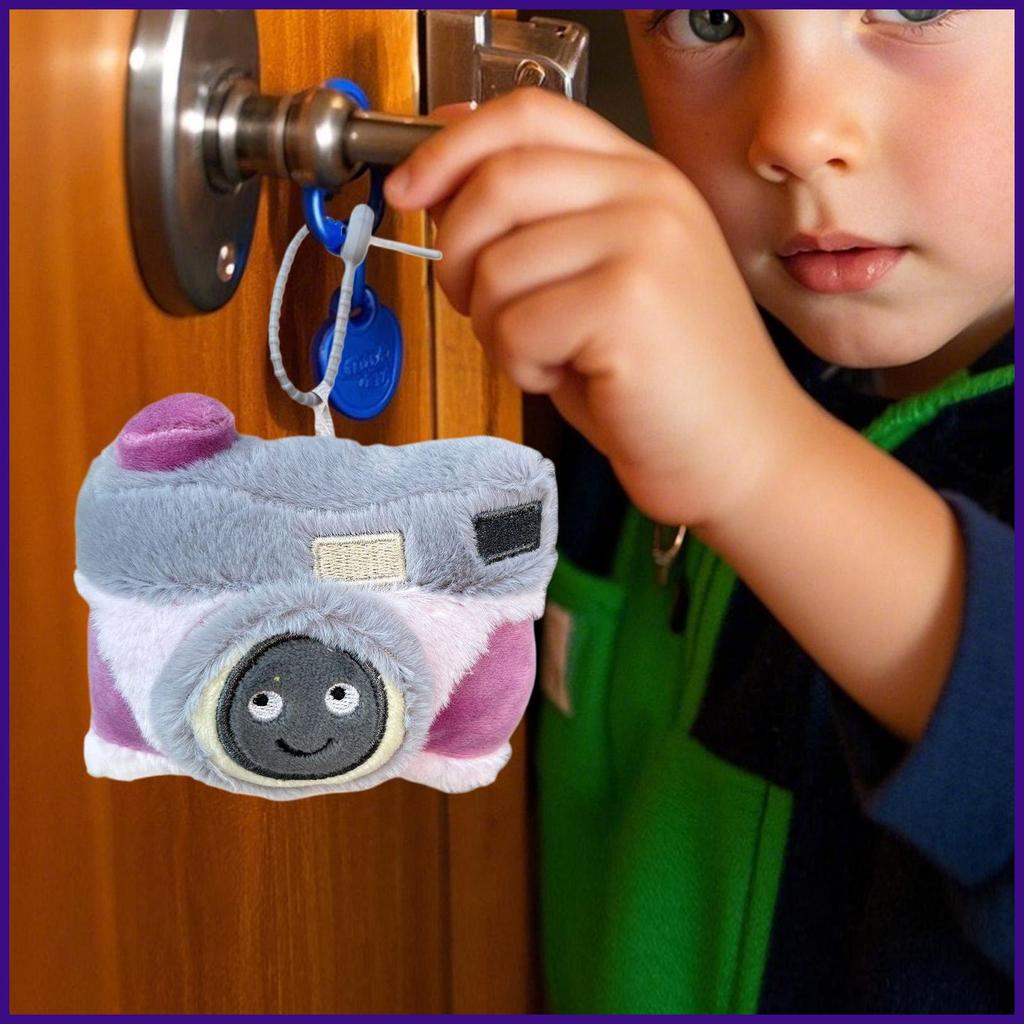 Dành Cho jellycat Móc Khóa Camera Camera Mềm Ba Lô Quyến Rũ Thú Nhồi Bông Đáng Yêu Móc Khóa Cho Trẻ 