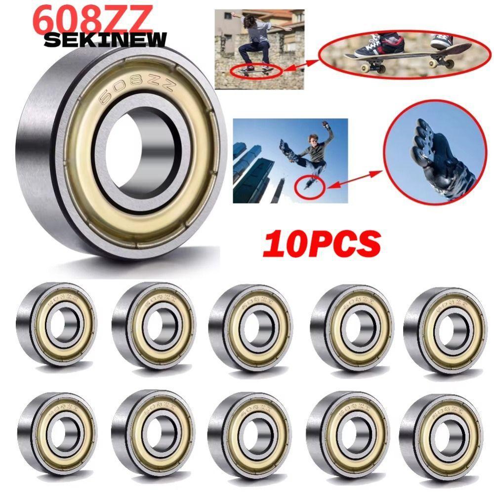 Vòng bi kim loại SEKINEW, Vòng bi đôi được bảo vệ 6000ZZ 6000RS, 608ZZ 608RS 609ZZ 6001ZZ 6001RS Vòn