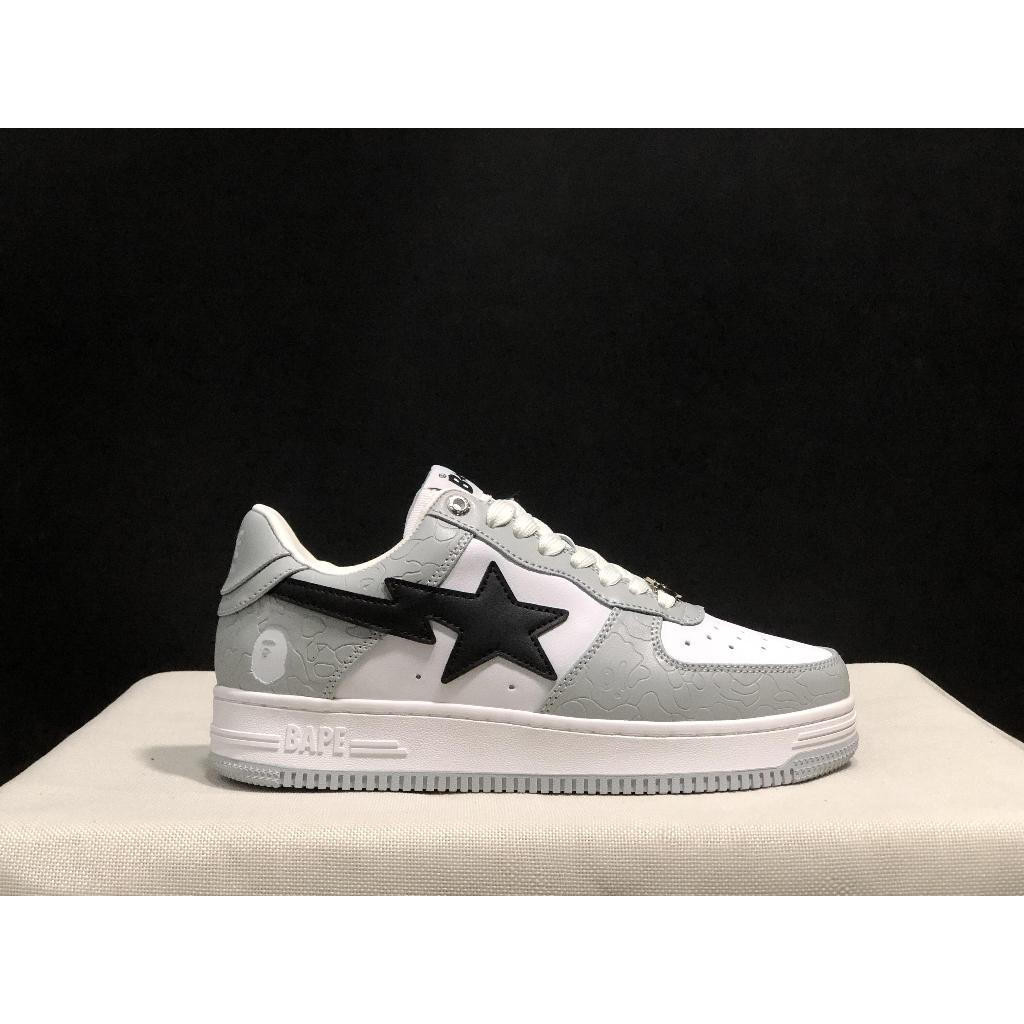 A Bathing Ape (BAPE) BAPE STA Lightning Star Low-Top Giày thường ngày, Một đôi giày thể thao MAB2 JV