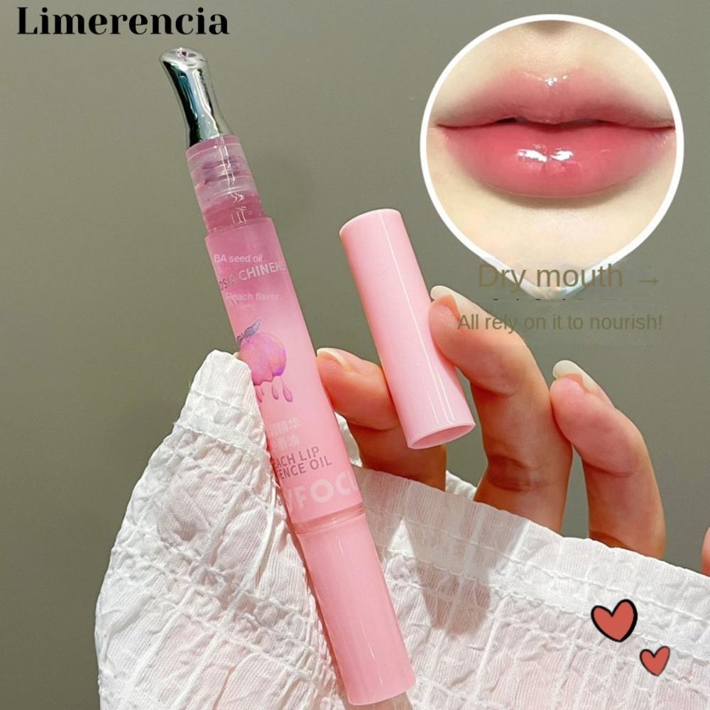 LIMERENCIA Lip Sweet Peach Lip Oil, Lip Plumper Hydrating Lip Balm Lip Care
