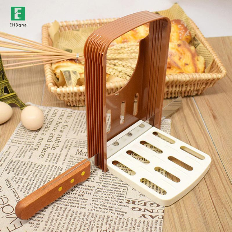 [EHB-t] Máy thái bánh mì nướng có thể gập lại Giá đỡ máy cắt bánh Sandwich bằng nhựa Khuôn cắt bánh mì Ra Dụng cụ làm bánh Tiện ích nhà bếp mới