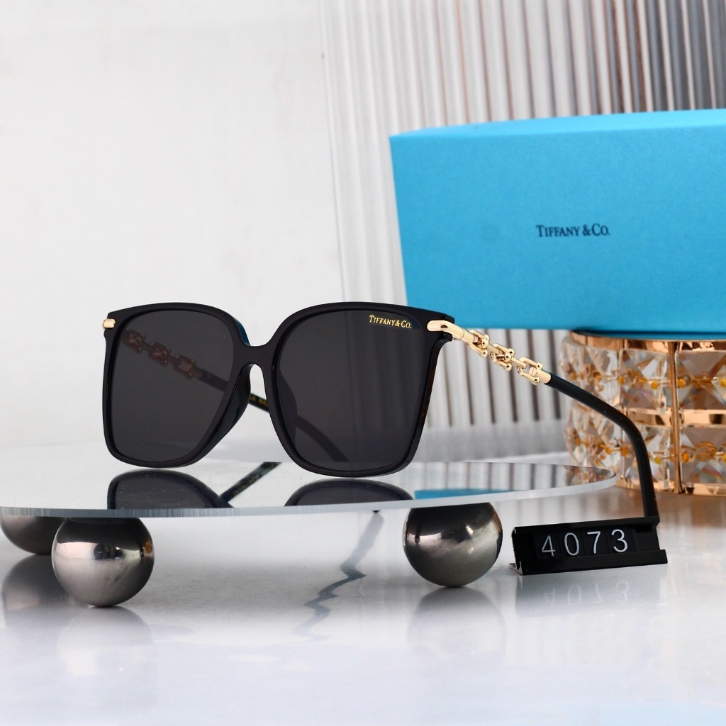 Tiffany & Co. Kính râm gọng lớn thời trang dành cho nữ Kính râm gọng Acetate 4073 KK