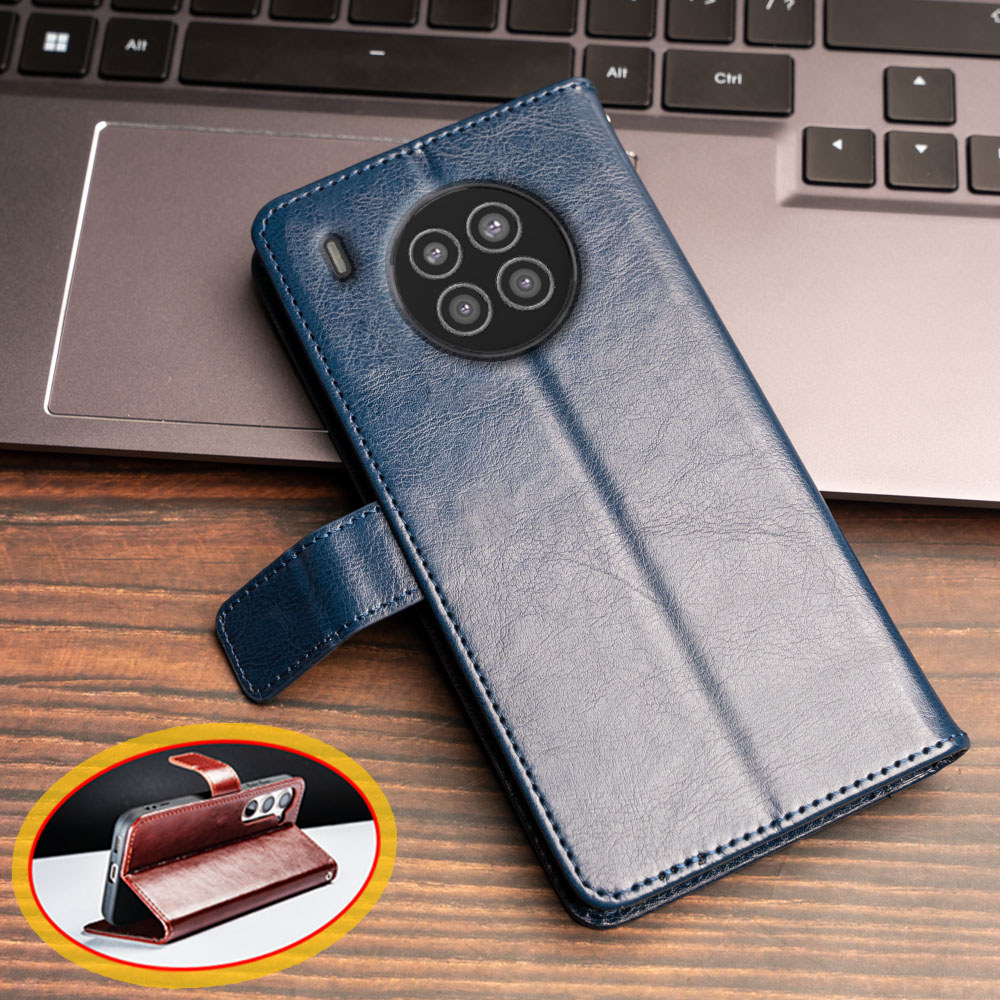 Ví Lật Da Ốp Lưng Điện Thoại Huawei Nova 8i Honor 50 Lite NEN-L22 LX1 NTN-L22 LX1 LX3 Chân Đế Ốp Lưn
