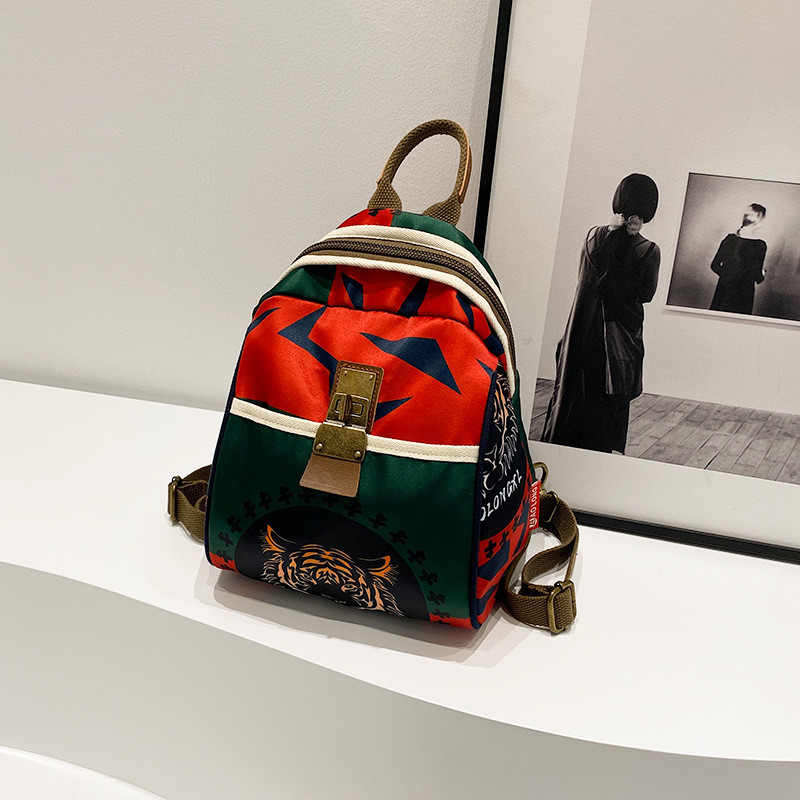 Authentic women's bag, Aolong women's backpack, multi-purpose Chinese-style crossbody bag, large cap