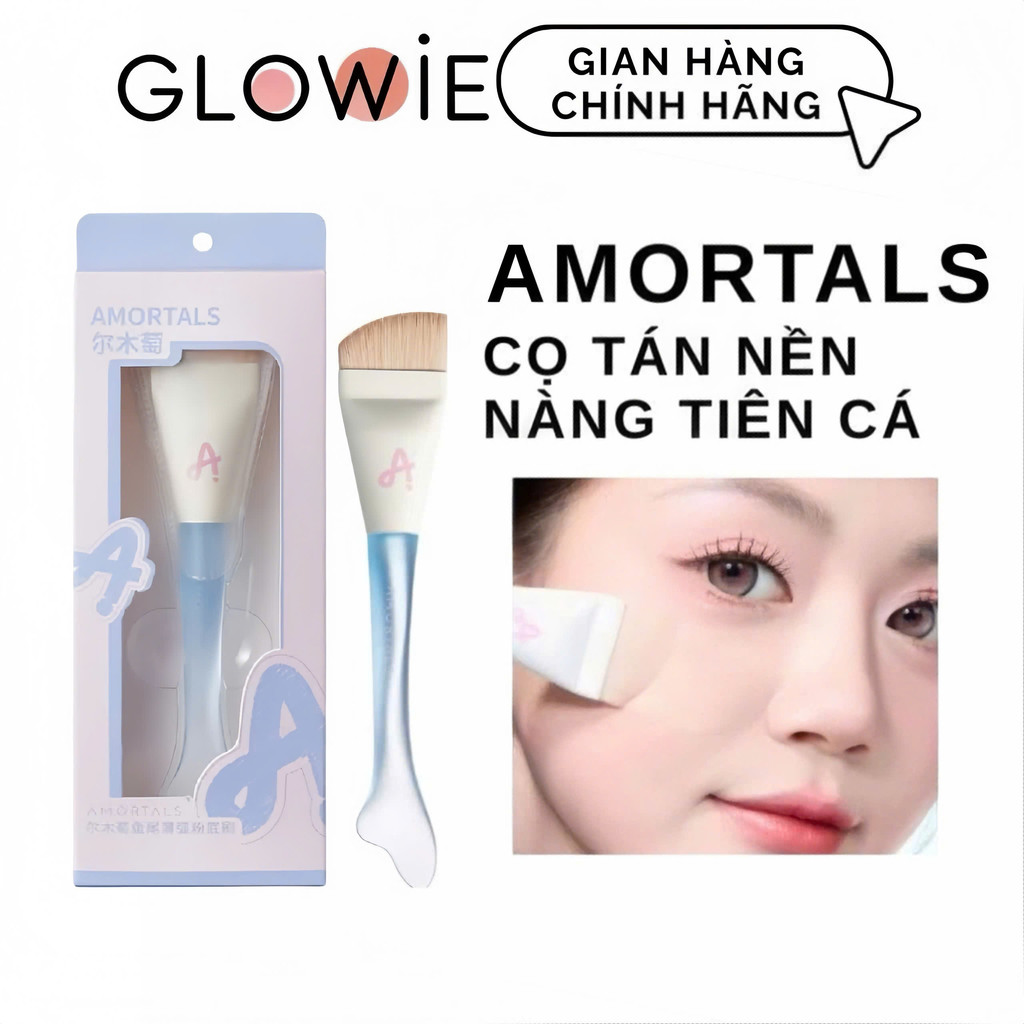 Cọ Tán Nền Dẹt Amortals, Cọ Dàn Nền Đầu Phẳng Giúp Lớp Nền Mỏng Nhẹ, Tán Nền Dễ Dàng