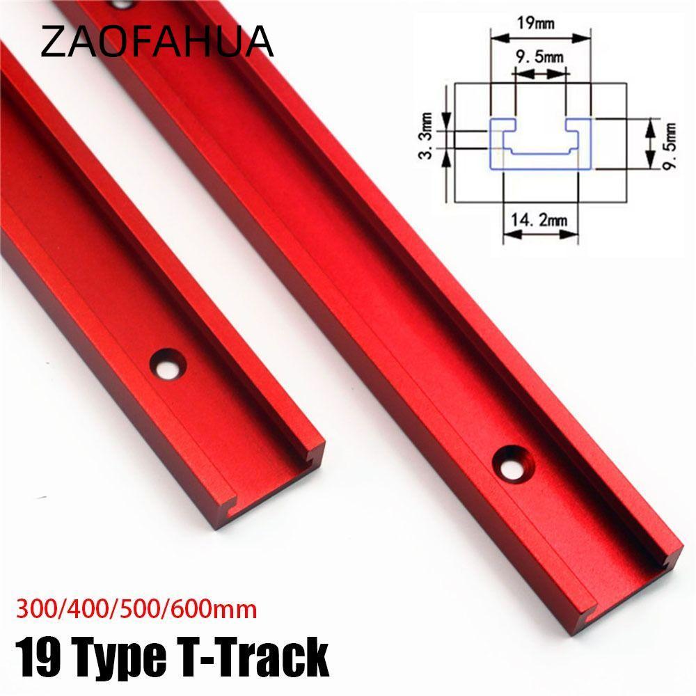 ZAOFAHUA 1 Cái T-Track, T Slider Fixture Slot Slide Guide Rail T-Slot Track, 300-600mm Hợp kim nhôm 
