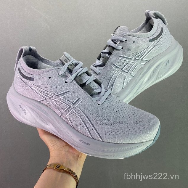Asics Gel-Nimbus 26 Giày Chạy Bộ Nam Nữ Gel-Nimbus 25 Giày Thể Thao Đệm Nhẹ HIKE