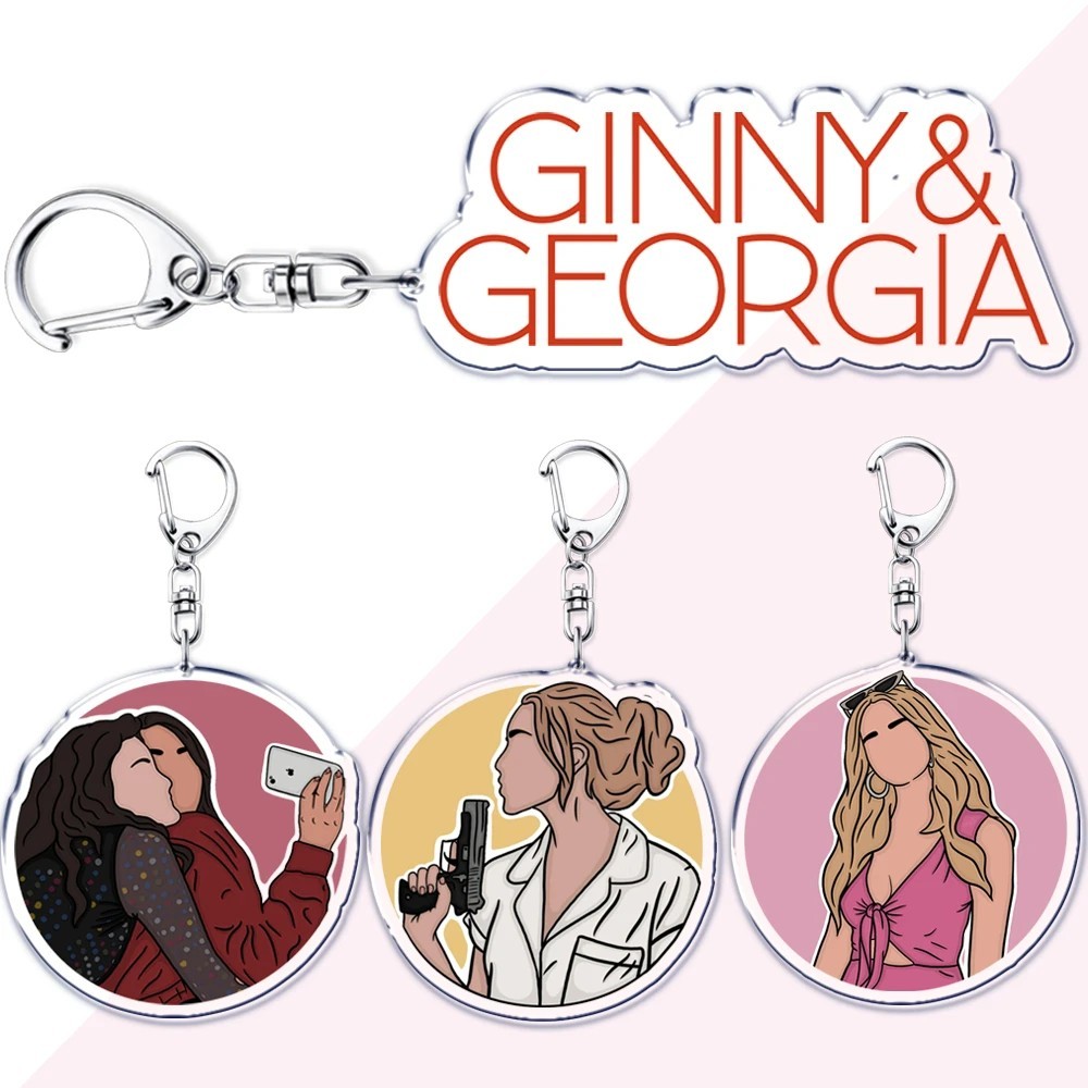 Móc khóa Ginny and Georgia phim Netflix phụ kiện treo túi xách balo hình Marcus Baker acrylic làm qu