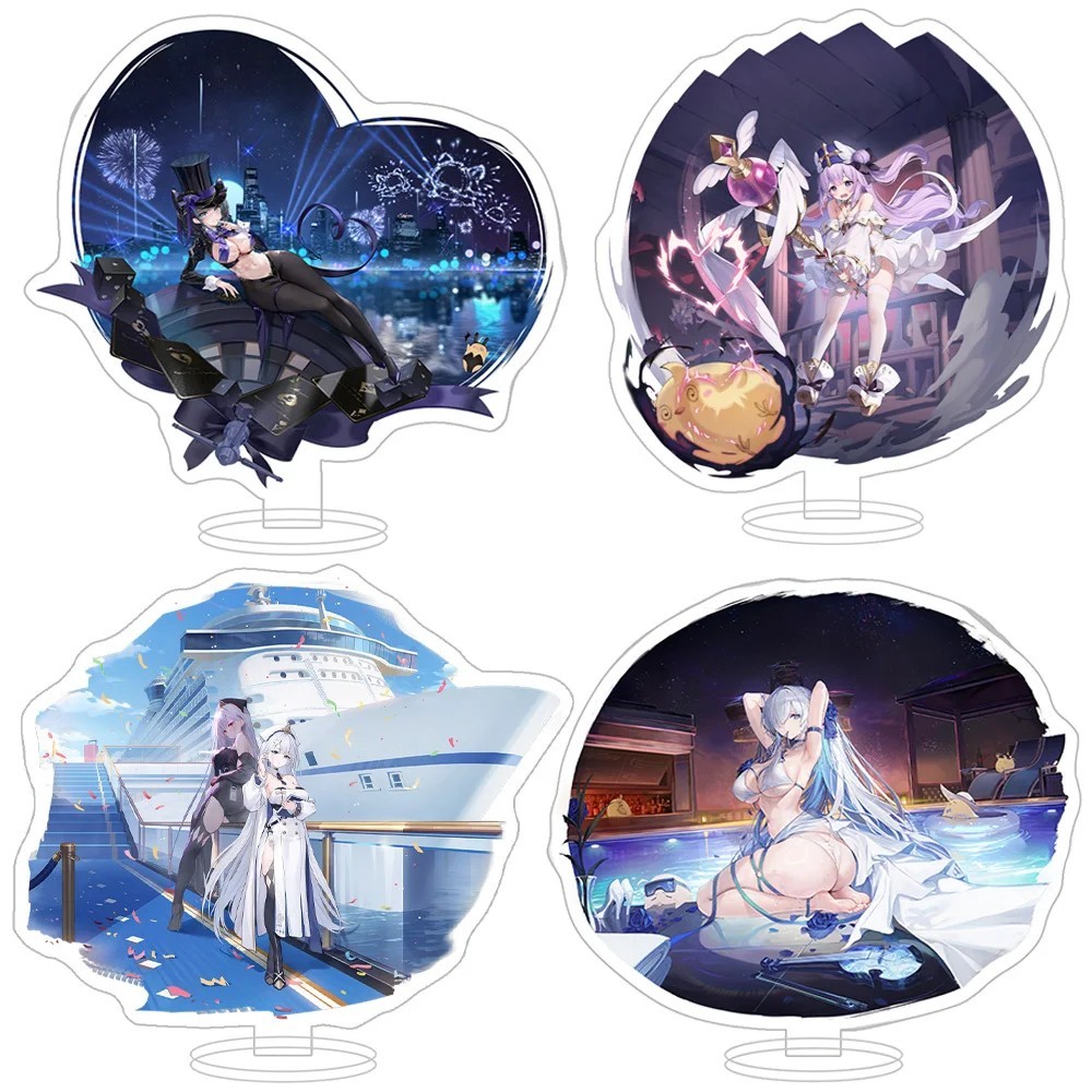 Mô hình Standee Azur Lane nhân vật IJN Shinano New Jersey Shimakaze anime mica acrylic trang trí bàn
