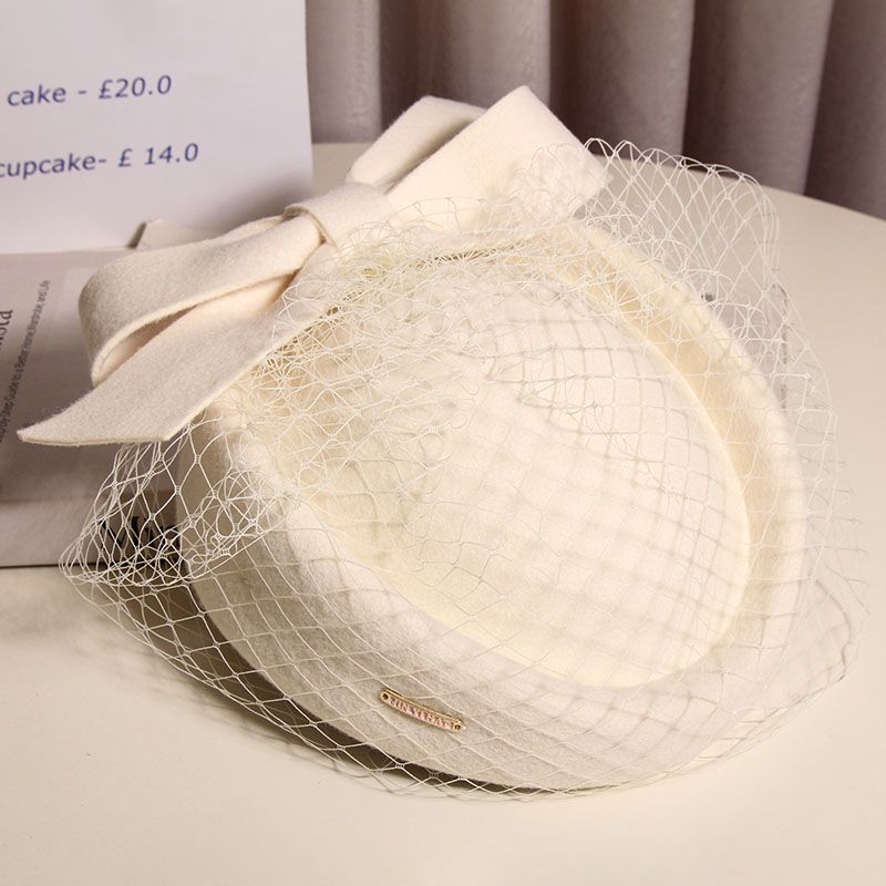 Hepburn Style Retro Gạc Len Beret Nữ Thu Đông