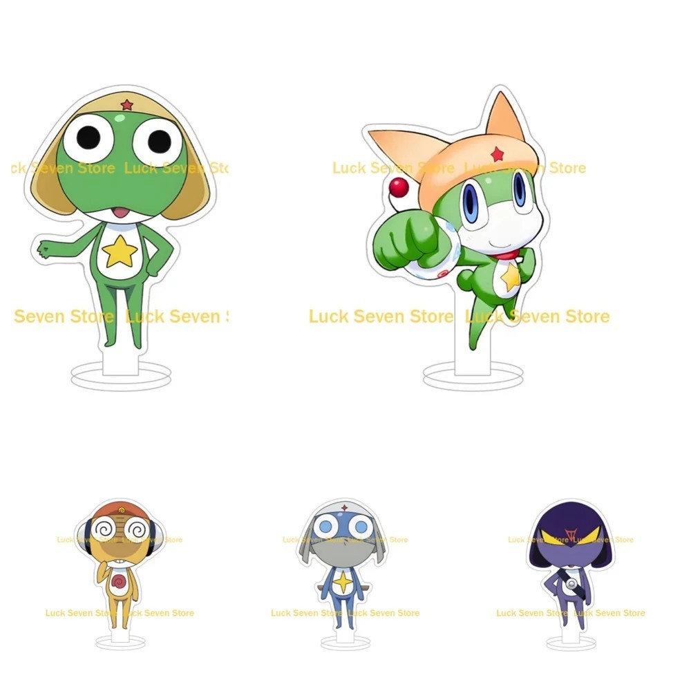 Mô Hình Standee Anime Keroro Gunso Chú Ếch Keroro Acrylic Trong Suốt Trang Trí Bàn Học Tamama Giroro