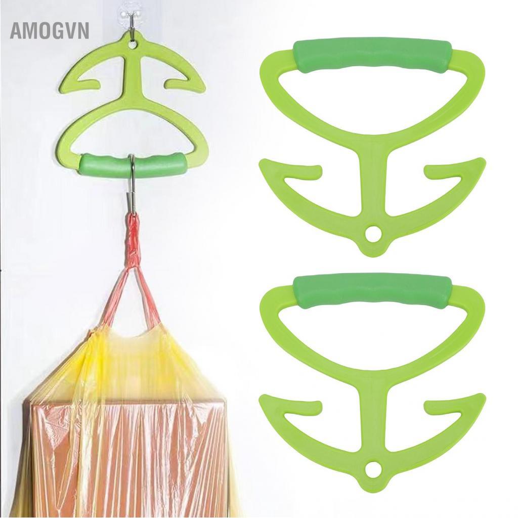 Amogvn Amogvn 2 Chiếc Túi Hàng Tạp Hóa Tay Cầm ABS TPR Giữ 80lbs Tay Cầm Thoải Mái Giá Đỡ Bằng Nhựa 