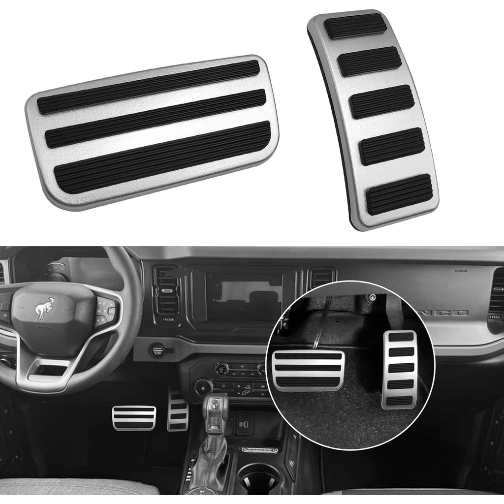 Tương thích với Vỏ bàn đạp Ford Bronco 2021-2024, Vỏ bàn đạp khí và bàn đạp phanh cho bàn đạp Bronco