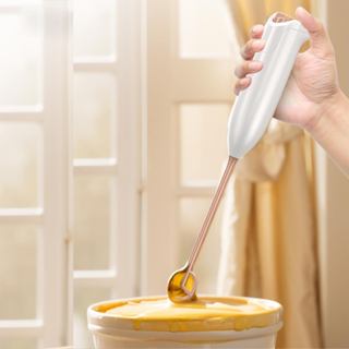Máy tạo bọt sữa điện cầm tay, động cơ chạy bằng pin cho cà phê, Latte, Matcha Whisk (Không bao gồm pin màu trắng)