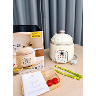 Nồi Nấu Cháo Chậm Kailer KL-NC86 Lòng Gốm Cao Cấp An Toàn Cho Trẻ - Sử Dụng Cho Cả Gia Đình. Tích Hợp Nhiều Chức Năng