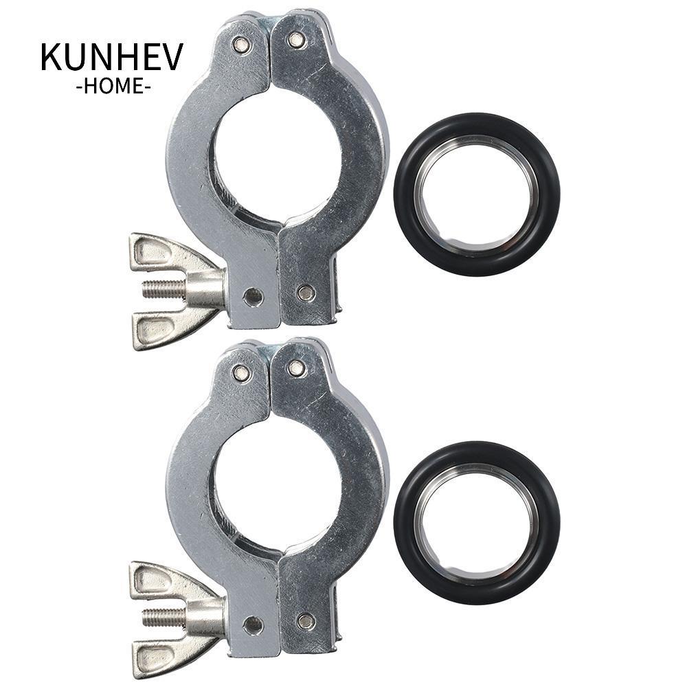 KUNHEV Kẹp nhôm KUNHEV KF25, Vòng định tâm bằng bạc O TYPE cao su, Nhôm bền màu đen KF25 Kẹp nhanh c