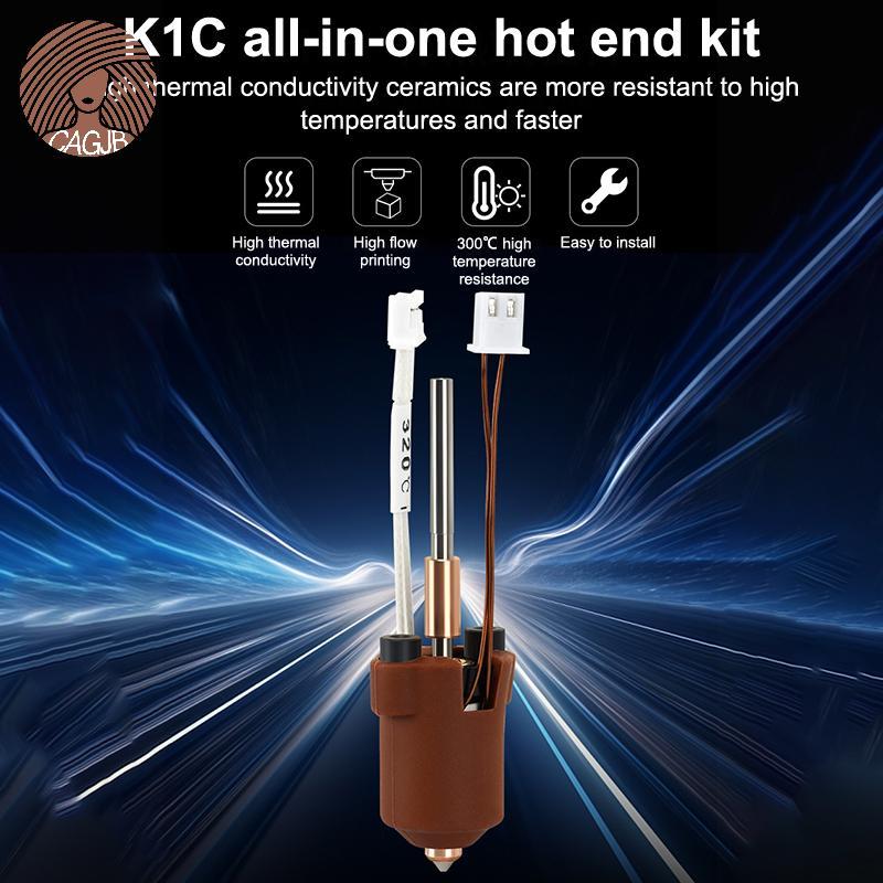 CAGJB Dành Cho Creality K1C K1 Max Hotend Gốm Làm Nóng Áo Bộ Chịu Chịu Nhiệt Hotend 3D Máy In Phần Q