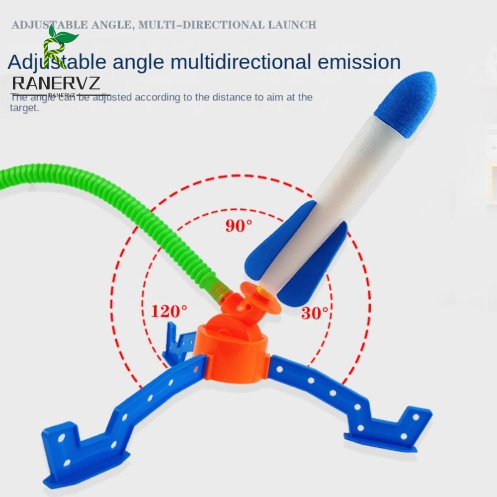 RANERVZ Foot Pedal Launcher Eva Foam Cotton Boys and Girl Children Air Rocket Launcher Đồ chơi thể t