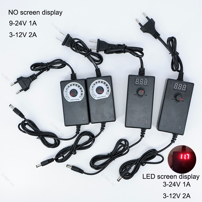 Có thể điều chỉnh AC 110V 220V sang DC 3V-12V 3V-24V 9V-24V 1A 2A 5V 6v 8V 15v 9V 10V 21v Bộ sạc ngu