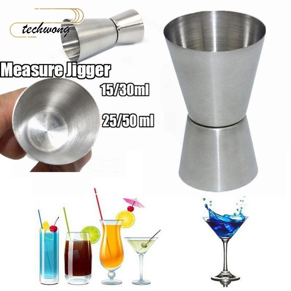 Dụng cụ nhà bếp uống nước bằng thép không gỉ TECHWONG Measure Jigger Cup