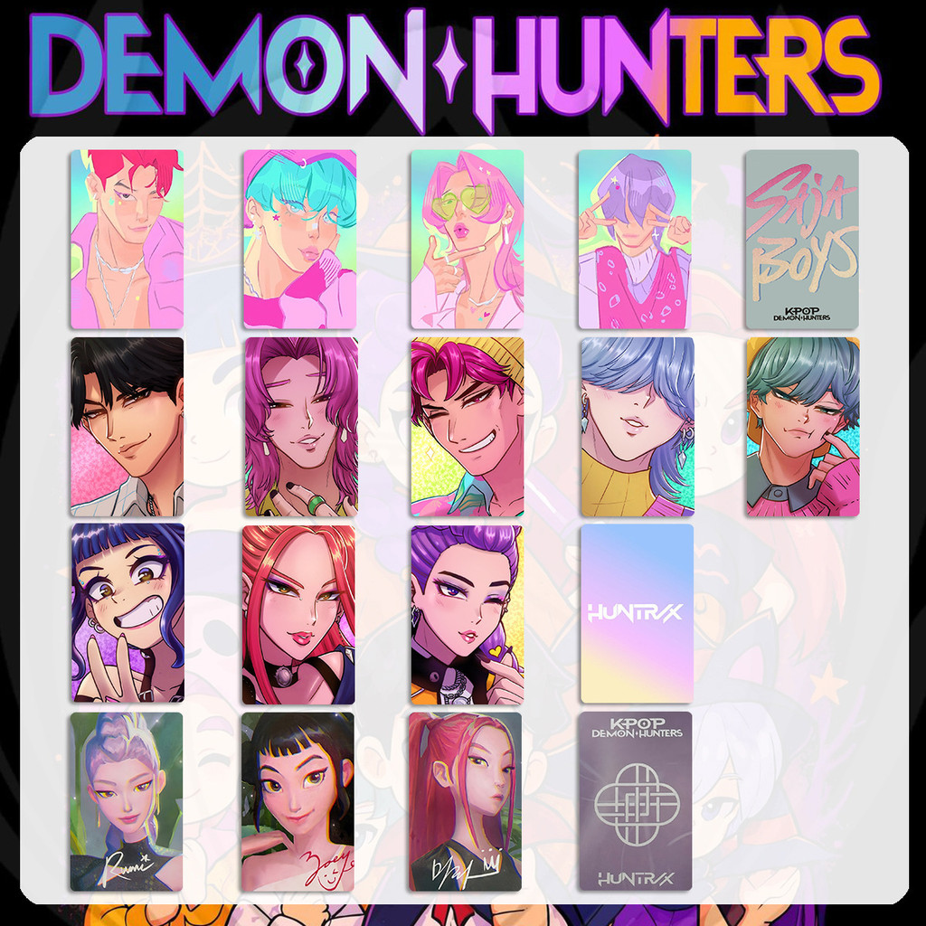 Nhẹ Nhàng Năm Tự Làm Kpop Demon Hunters Bonus Photocard Huntrix Huntrix Photocard CD Hàng Hóa SAJA B