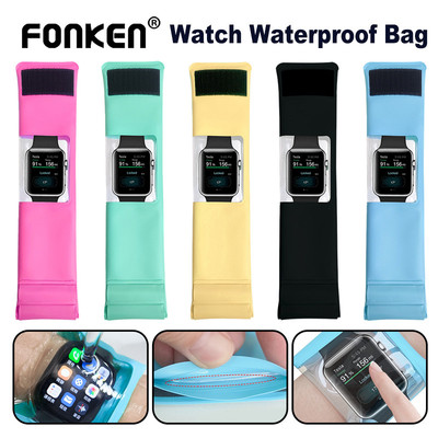 Đồng hồ Fonken Túi chống nước Vỏ bảo vệ kín Màn hình cảm ứng cho phụ kiện đi bè bơi lội