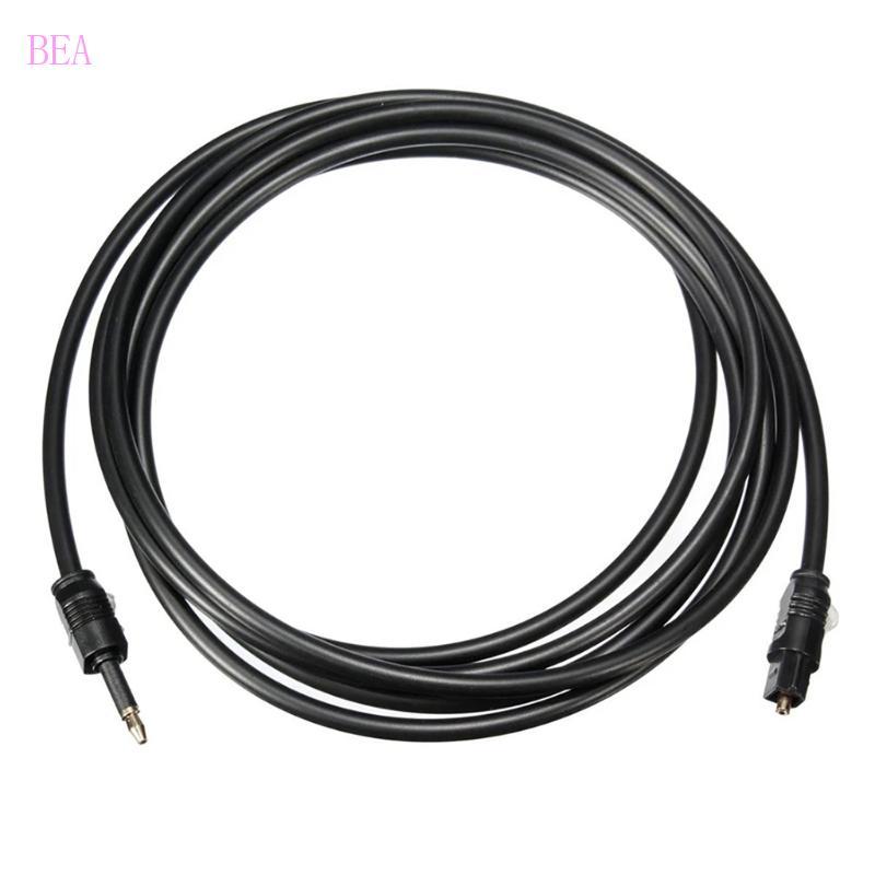 BEA 1m 1 5m 2m 5m Dây Sợi Quang 3 5mm Cắm Cáp Quang Kỹ Thuật Số SPDIF Đường Quang Đến Miệng Tròn TOS