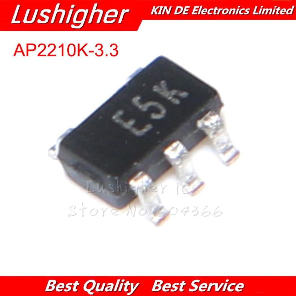 10 Chiếc AP2210K-3.3 SOT23-5 AP2210K Sot23 3.3V AP2210K-3.3TRG1 Origianl Mới
