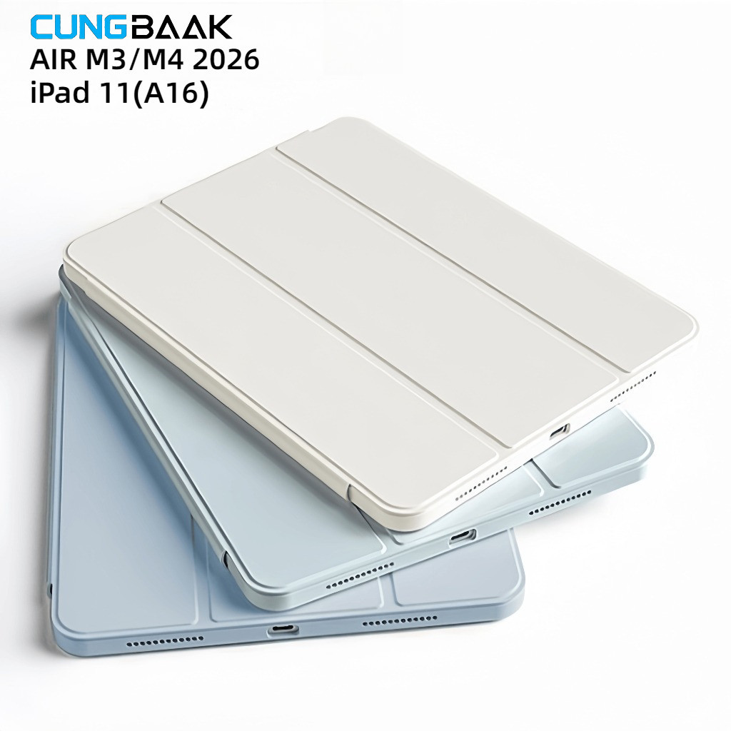 CUNGBAAK Ốp bao da cho iPad Air 1 2 5th 6th 9.7 Air 5 4 10.9 Air 6 11 M2 2024 Pro M4 11 inch Gen 9 8 7th 10.2 Pro 11