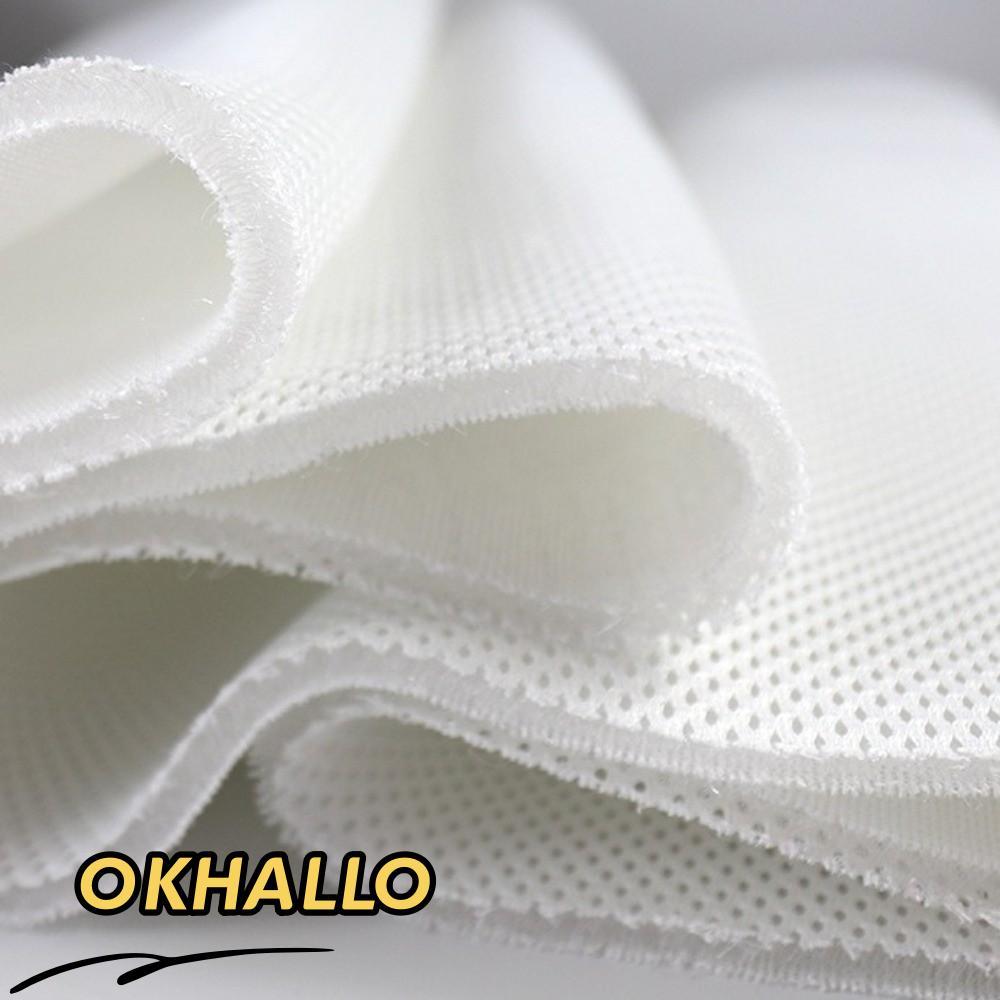 OKHALLO Kigurumi Lưới Vải, Vải lưới không khí thoáng khí màu trơn rỗng, Thời trang chống va chạm Màu