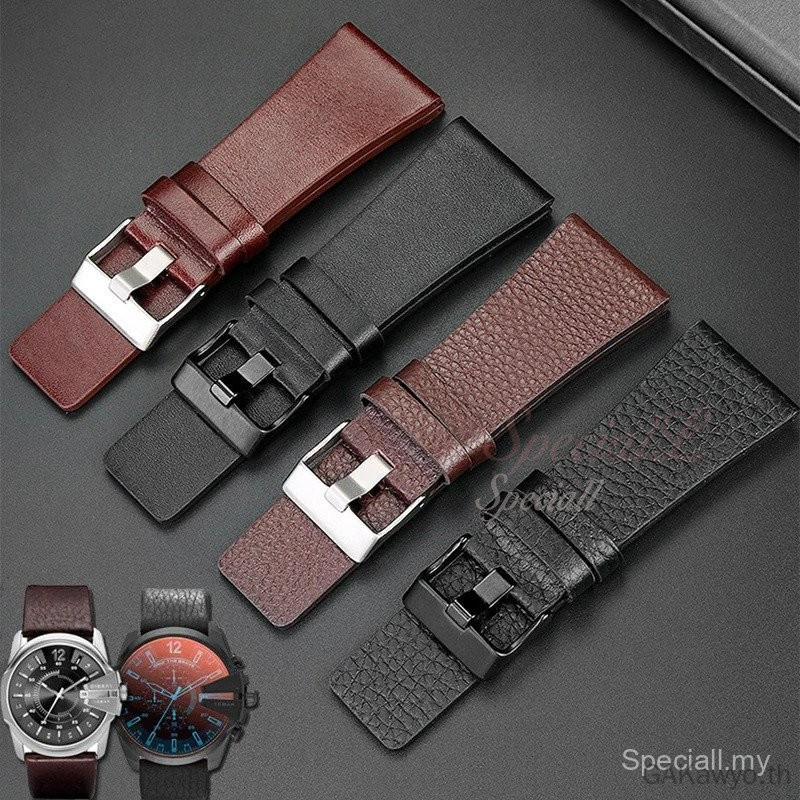 22mm 24mm 26mm 28mm 30mm 32mm Retro Da Thật Chính Hãng Dây Đeo Tay Cho Đồng Hồ Diesel DZ7406 DZ7408 