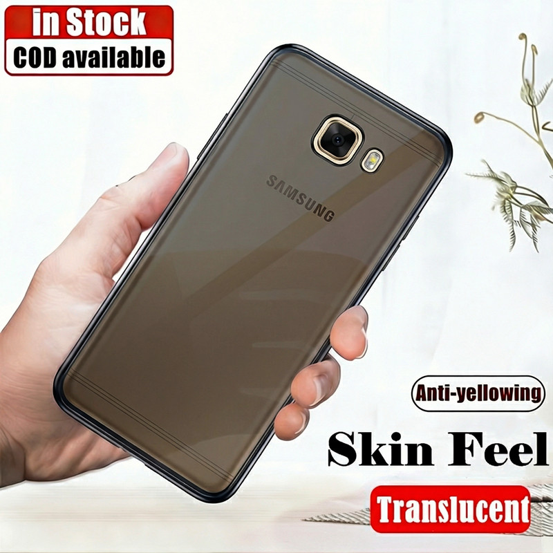 Dành Cho Samsung Galaxy C9 Pro 6.0 inch SM-C9000 C900F C9008 C900Y Mượt Mềm Mại Khói Đen Mờ Vỏ Silic