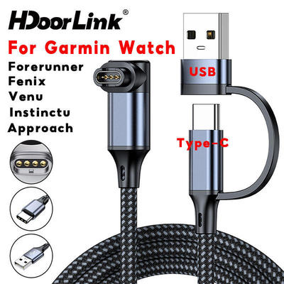 Type C sang Garmin Dây sạc từ tính Cho Garmin Fenix 7 7S 7X 6 6S 6X 5 5S 5X Forerunner 955 945 935 Vivoactive 3