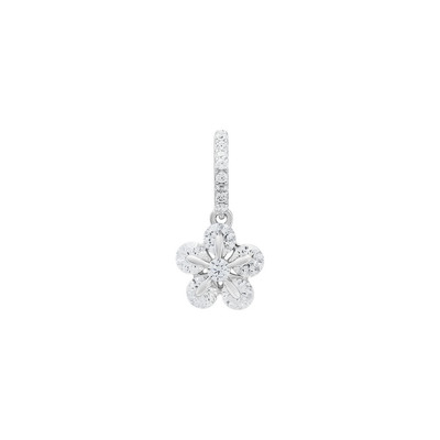 Hạt Charm Bạc đính đá STYLE By PNJ Bloomie XMXMW000073