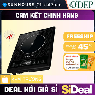 Bếp hồng ngoại Sunhouse 2000W SHD6011, Hàng chính hãng, không kén nồi, mặt kính chịu lực - Tặng vỉ nướng - SIDEAL SIA