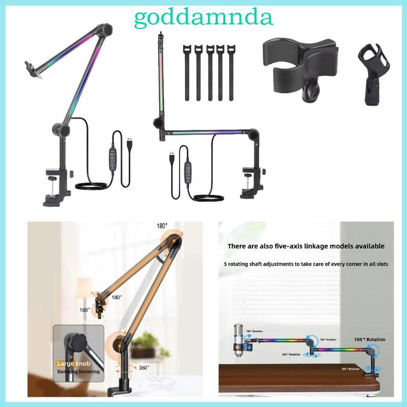 GODD Micro Boom Arm Đế micro hạng nặng Boom Arm Đế có thể điều chỉnh đa hướng cho hầu hết các Mic có