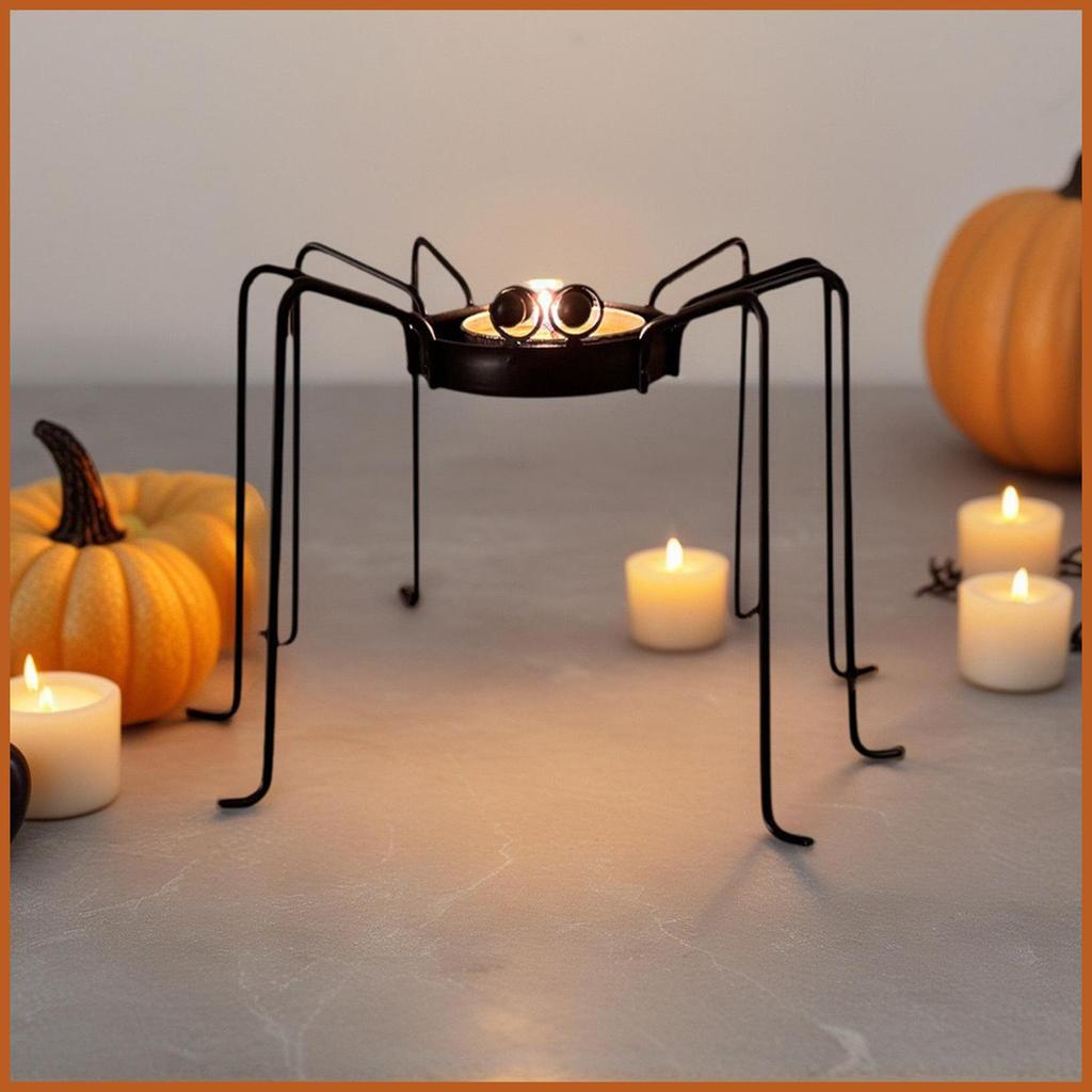 Halloween Tealight Candle Holder Spider Tealight Candle Holder Ma quái Trang trí bàn tại nhà Trung t