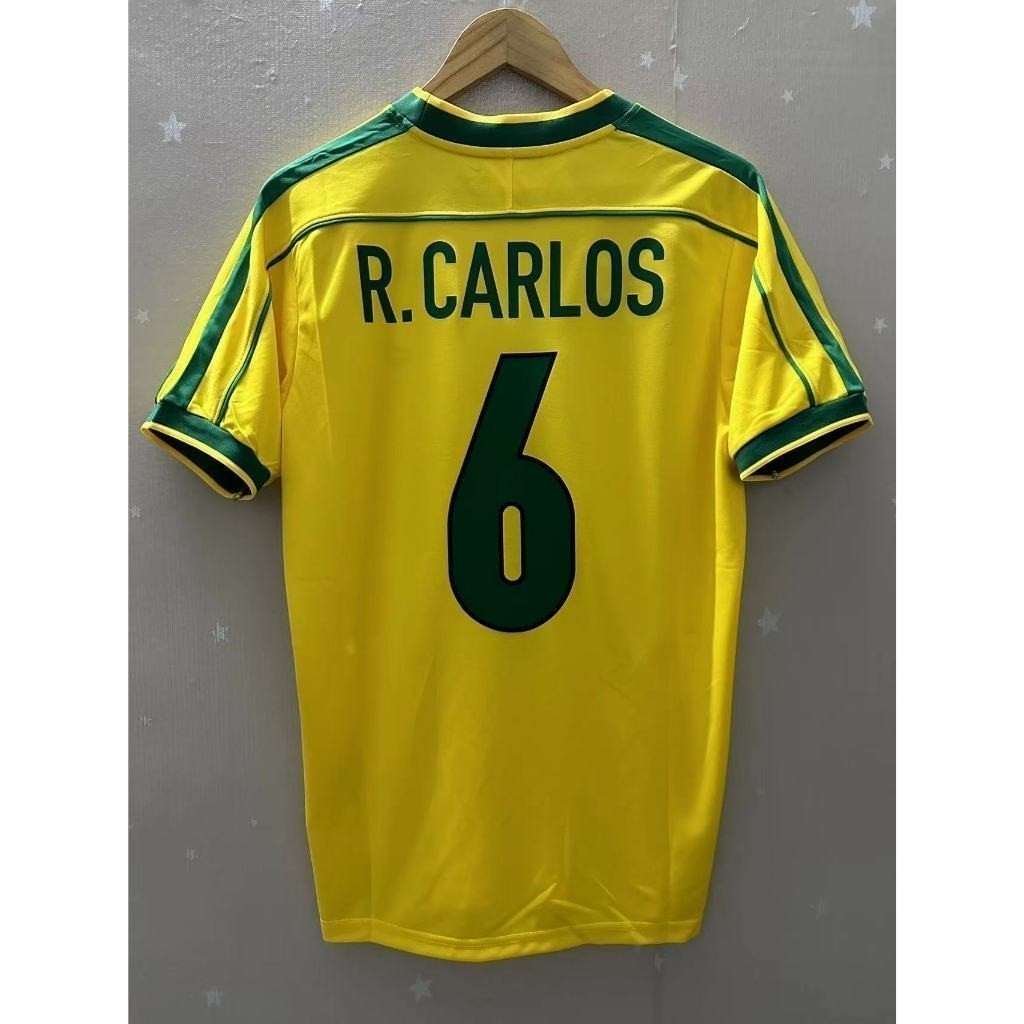Áo Đấu Bóng Đá Sân Nhà Brasil Ronaldo Carlos 1998