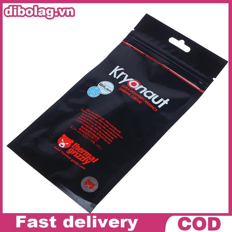 DIBO 1g Nhiệt Grizzly Kryonaut Extreme KE Dán Nhiệt Cho CPU / GPU Cooler Dung Tích Lớn Hợp Chất Làm 