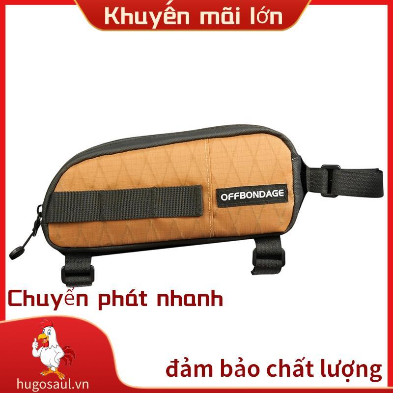 Phụ kiện xe đạp: Túi ống trên màu cam dành cho xe đạp đường bộ