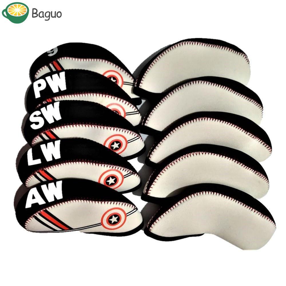 Bộ vỏ bọc đầu gậy golf Baguo gồm 4 đến 9, SW, PW, LW, AW - Phụ kiện bảo vệ dành cho người tập chơi