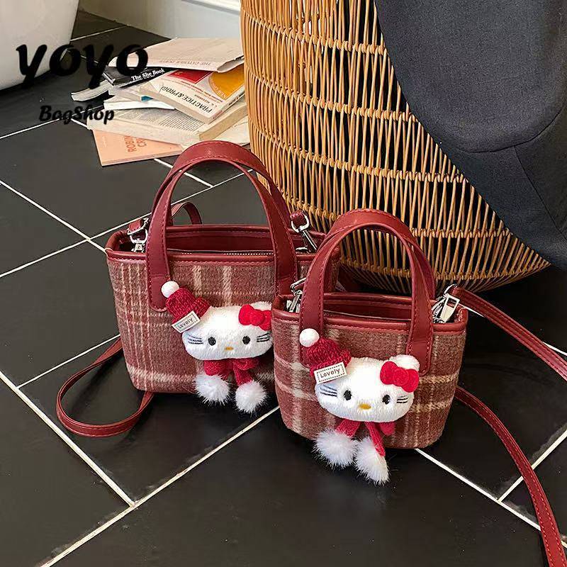 Cute Cartoon Handbag New Year Greeting Little Girls' Bag Red Envelope Western Style Autumn and Winte